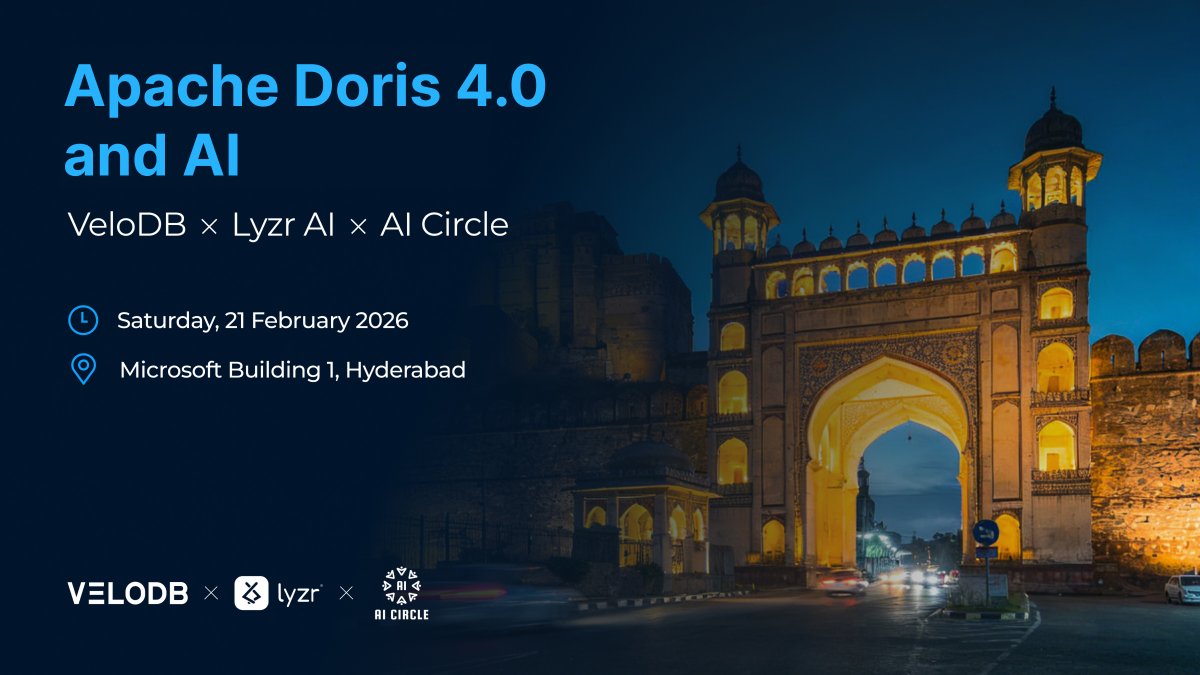 VeloDB (Powered by Apache Doris) tweet media