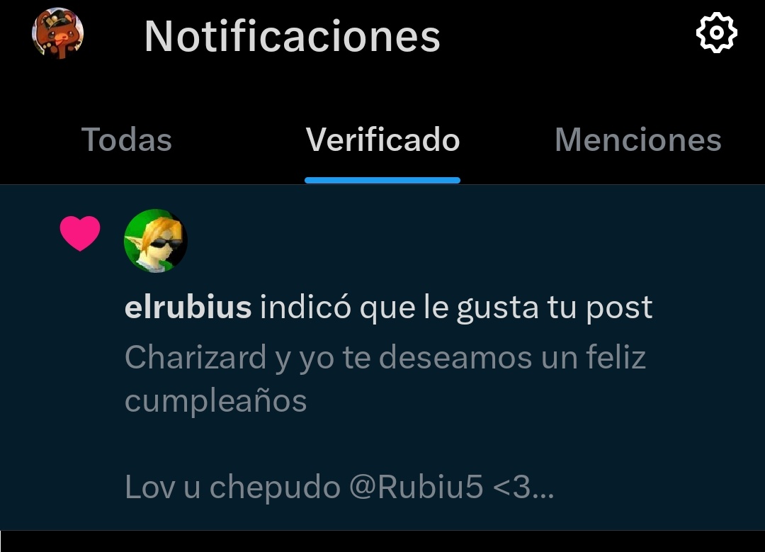 Escupí mi té al ver la notificación 😭😭😭💕 loquieromucho