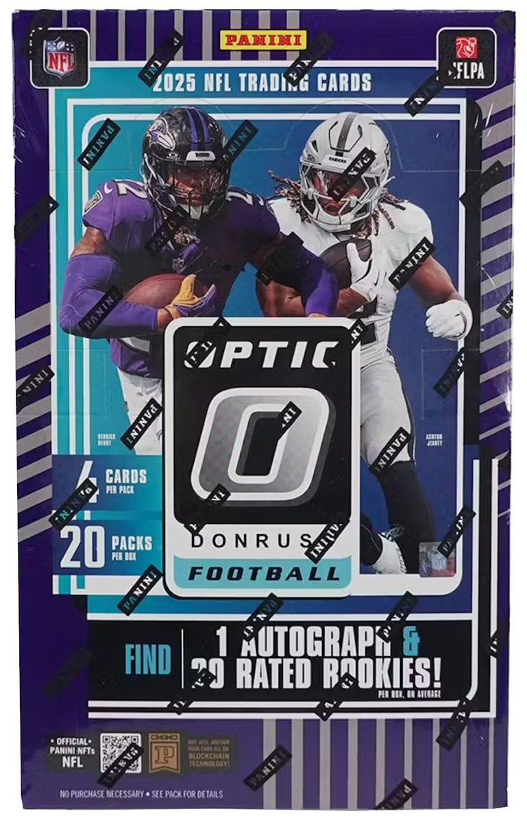 We're LIVE with a box of <a href="/PaniniAmerica/">Panini America</a> Donruss Optic #NFL and we're giving cards to LIVE VIEWERS!!!

Join us NOW, YOU can WIN CARDS!!

Link to watch is in our bio🔍
