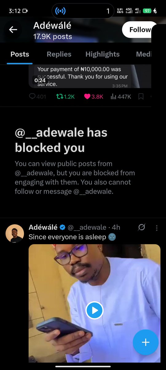 I swear
I no sabi this guy😂
So why did he block me