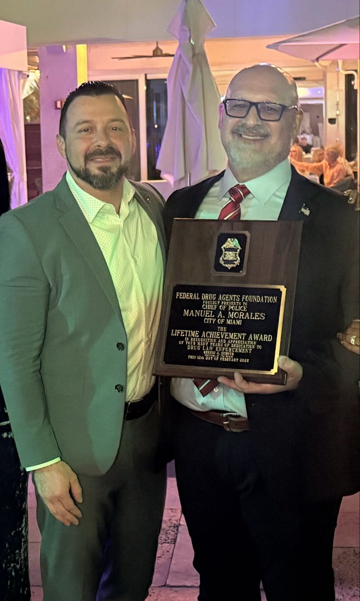 Congratulations to Chief Manuel Morales on his Lifetime Achievement Award. A leader, mentor, and friend who continues to inspire.