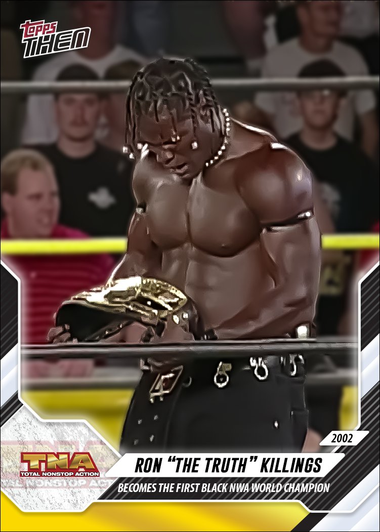 kagegfx's tweet photo. #TradingCardDesign Alert ⚠️

Decided to do a #BHM theme with my first few "Topps Then" wrestling designs. Based on 2026 Topps Now WWE https://t.co/c9YhACLdld