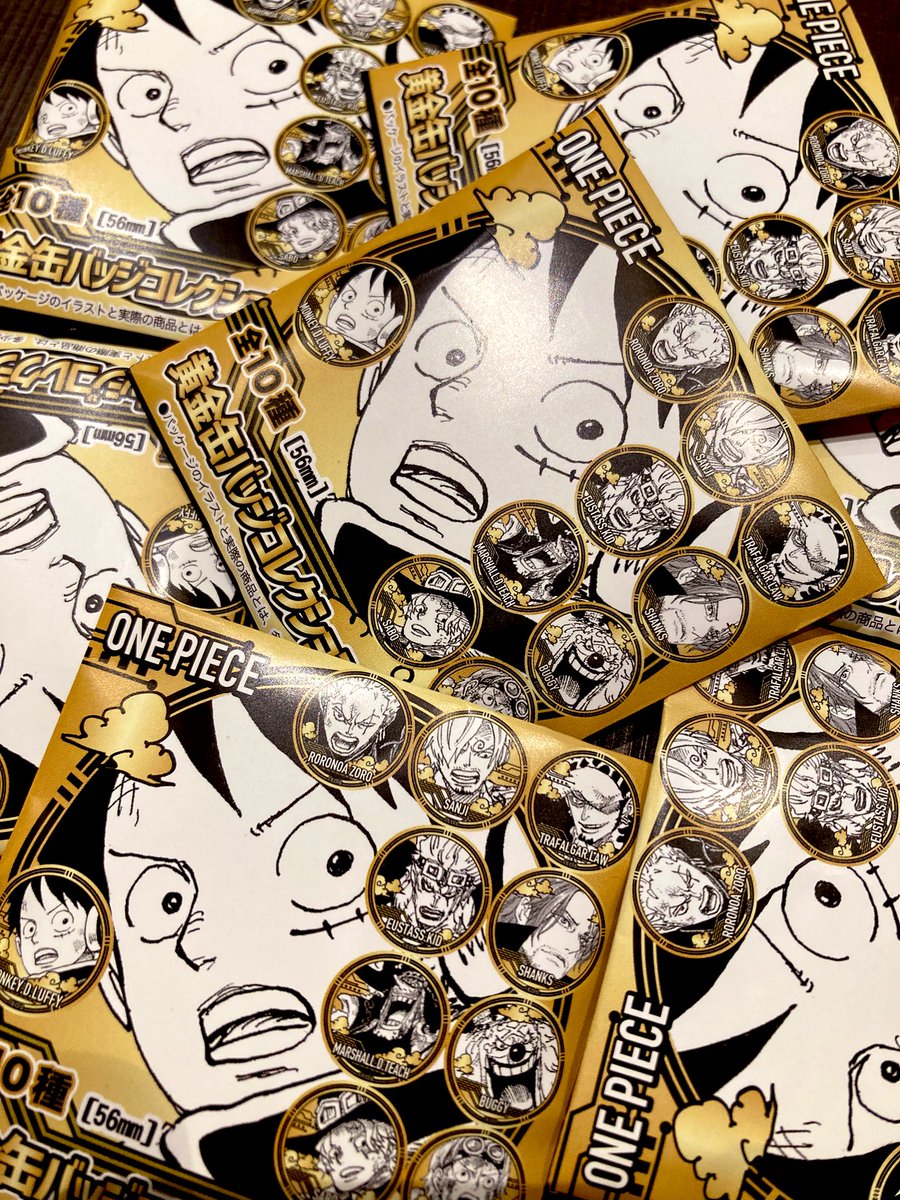 新商品】原画商品 『ONE PIECE』黄金缶バッジコレクション 第2弾(全10