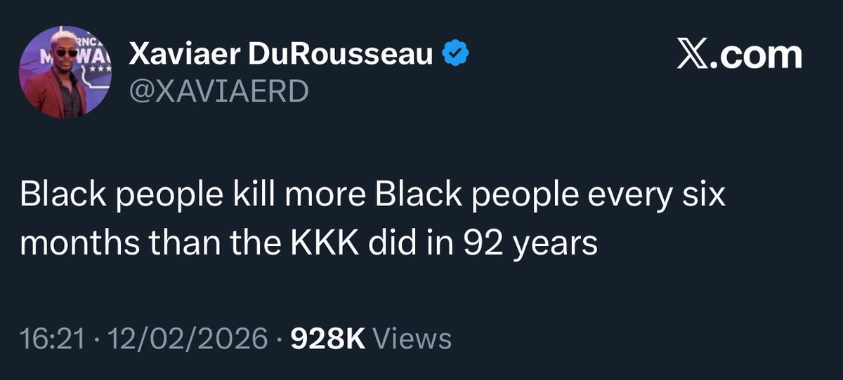 The inconvenient truth. 

Happy Black History Month.