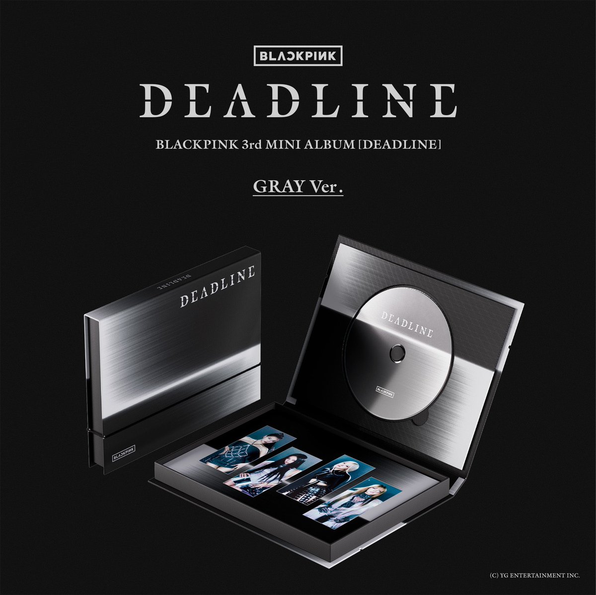 BLINKSTATS's tweet photo. #BLACKPINK [DEADLINE] GRAY Ver. 

PRE-SAVE • ADD • ORDER
▶️ https://t.co/QFdWpWlmc9

@BLACKPINK #DEADLINE https://t.co/0GBXK55qV8