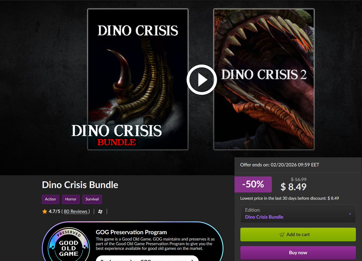 Enigma DRM on a 20 year old game btw

AVOID this on Steam. 

Get it on GOG instead, its the same release and cheaper!

Link in the comments