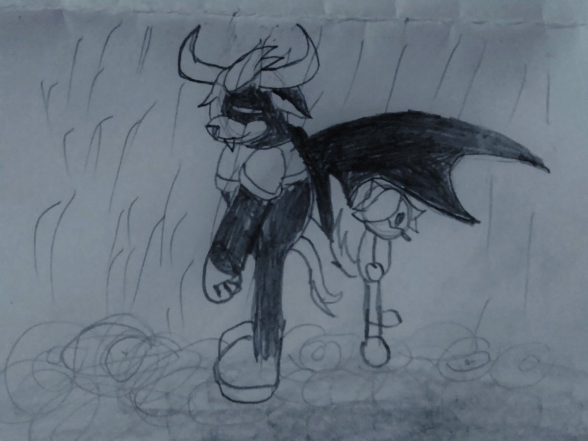 Como normalmente es el we

Un toro vampiro que parece demonio pero solo es un simple mortal que protege a su pueblo y no espera nada a cambio.