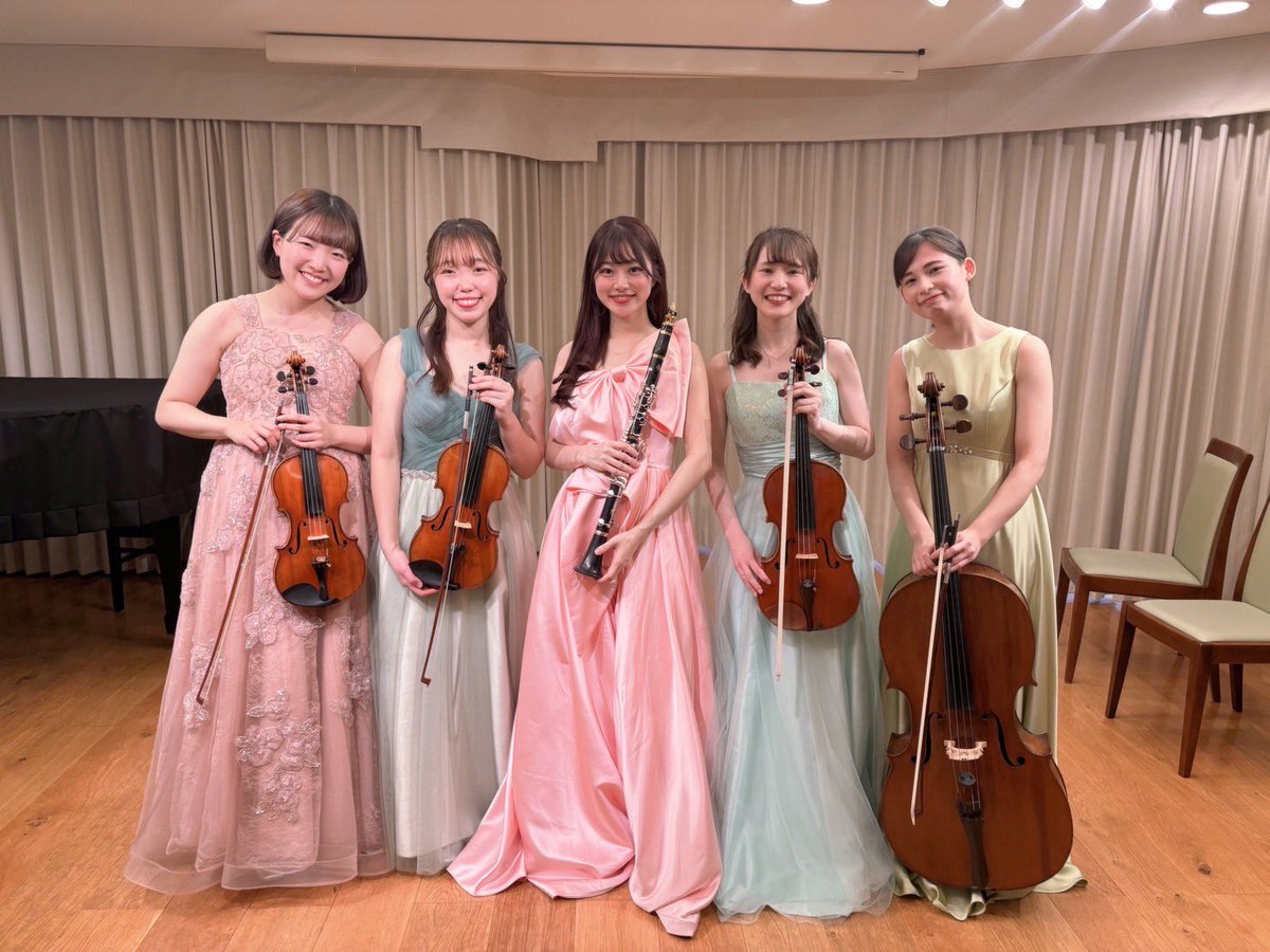 mako_vc's tweet photo. 🎻コンサートのお知らせ🎶

一昨年、昨年に続き今年もクラリネット五重奏の演奏会します💃🔥
ぜひぜひお待ちしております‼︎

まりかちゃんのご尽力でこころーね株式会社様(@kokorone1124) にご協賛いただけることになりました。
この場を借りて御礼申し上げます。 https://t.co/3p0rOkCVpt