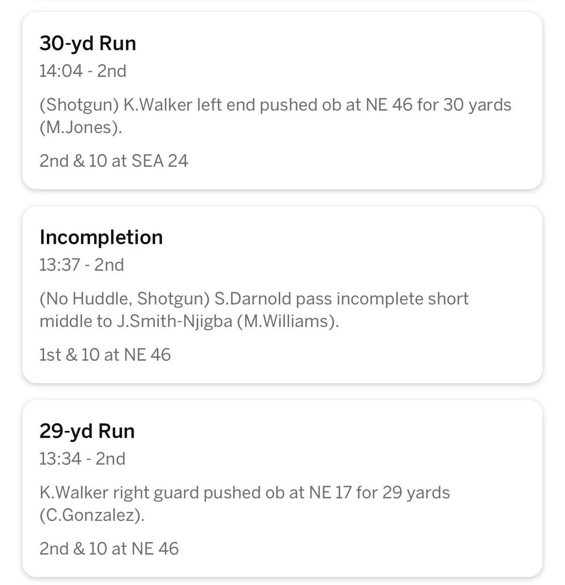 chrisli117's tweet photo. @notUSN_Capt @RickyTann471123 @YahooFantasy 59 in 2 plays, 30 seconds apart 😂 https://t.co/KouvlSV2Hg