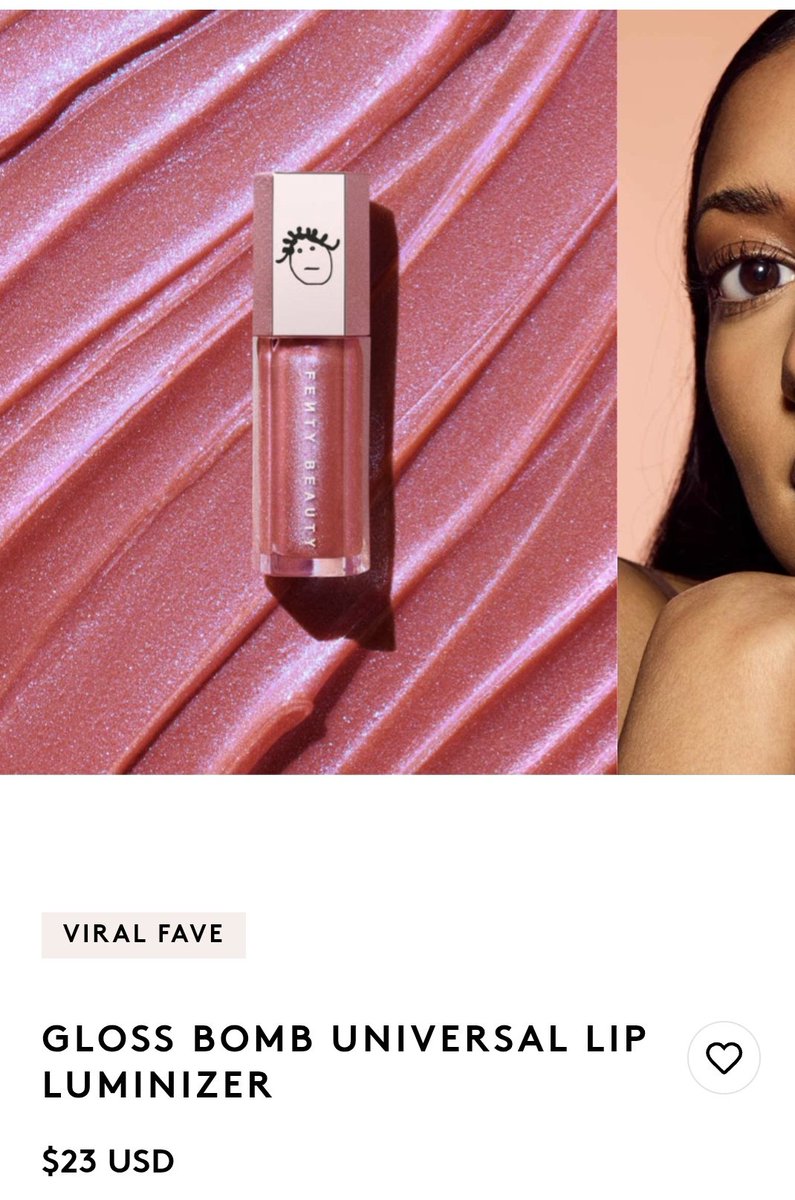 His fenty gloss bomb shade FYI