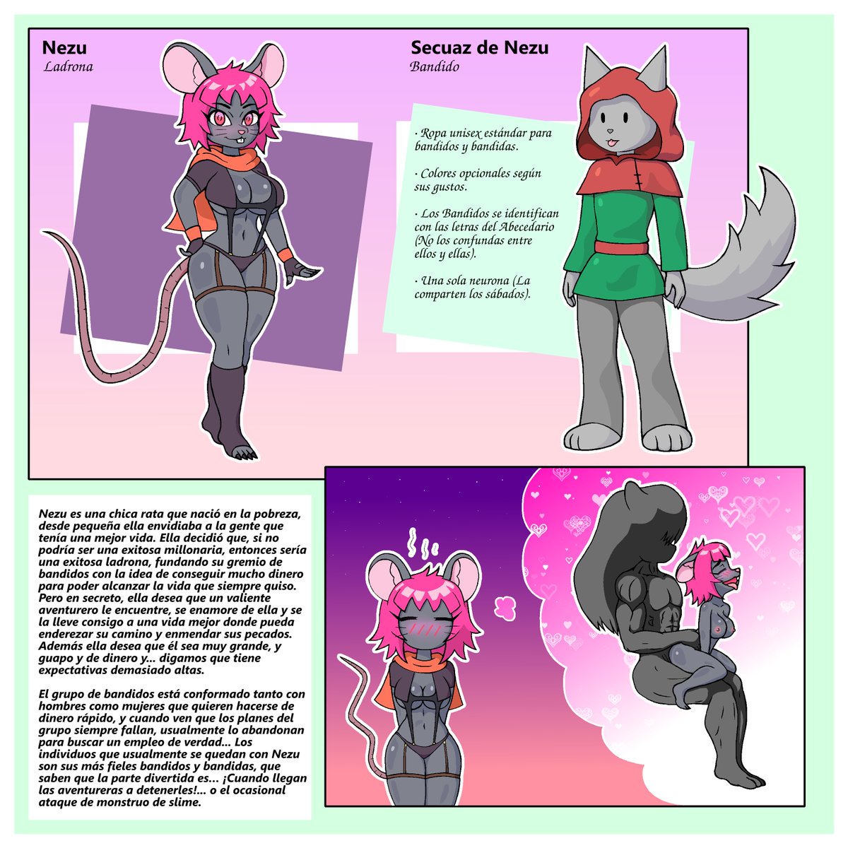 Una líder bajita y uno de sus secuaces.
Comisión anónima✌️