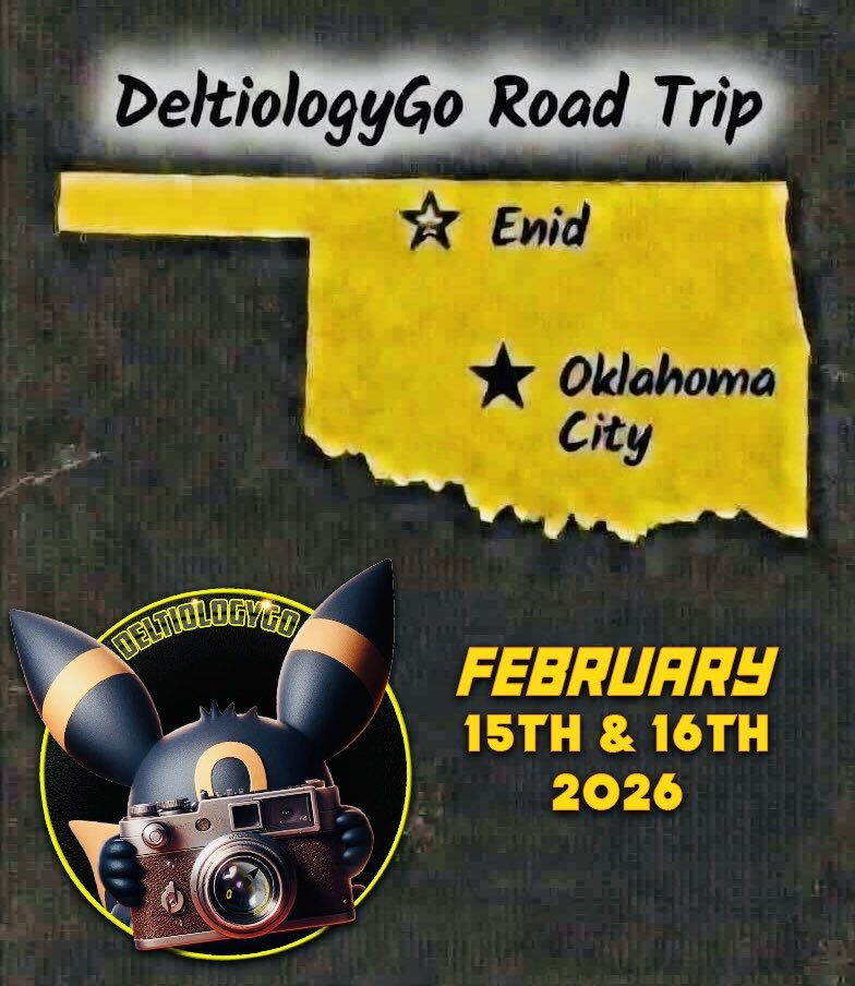 🚨ANNOUNCING🚨

DeltiologyGo’s first Road Trip of 2026!

Enid and Oklahoma City!

- Meeting up with MrFahrenheit452 (<a href="/doctornosleep45/">MrFahrenheit452</a>)

- Exploring Enid’s Mural scene (collecting gifts from Pokestops)

- Quick visit to Oklahoma street artist Tox Murillo’s newest Mural in OKC.