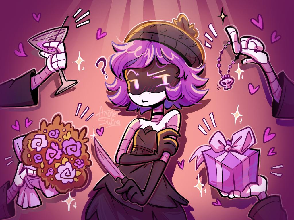 She is very pretty 💜
.
#UZI #murderdrones #Fanarts #art