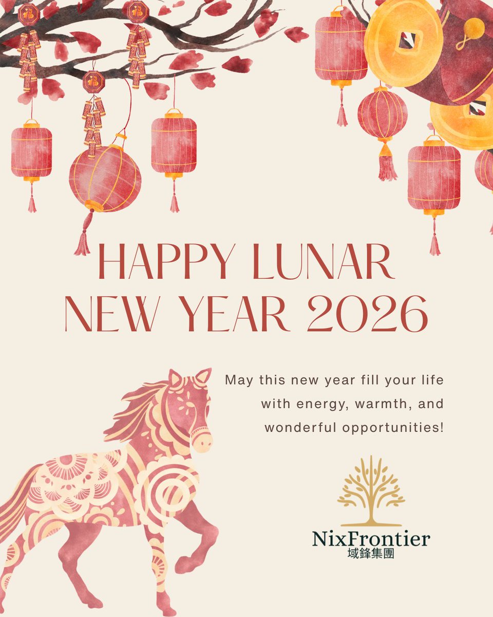 NixFrontier wishes everyone a prosperous Year of the Horse! 🧧🐎We are deeply grateful to our clients and partners for your support. In this Year of Horse, may your ventures gallop forward with unstoppable momentum!
#NixFrontier #LunarNewYear #CNY2026
