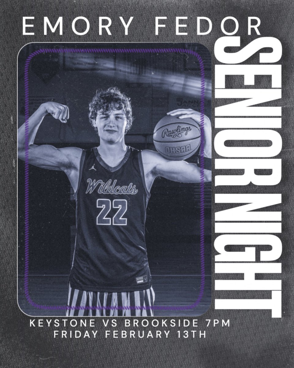 Special night for our basketball program and for our lone senior Emory Fedor. Emory is absolutely loved by his teammates and coaching staff. Emory represents everything that is great in a high school athlete.