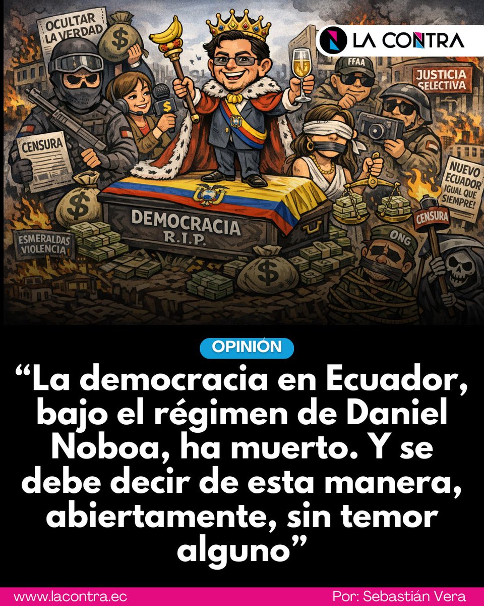 ✍️"Podrás no ser partidario de Aquiles Álvarez, pero hay algo que, con su captura, queda claro: la justicia es selectiva. ¿Por qué no se han investigado los casos Progen o ATM? ¿Cuándo responderán ante la justicia Luis Alvarado, Cynthia Gellibert, Edgar Lama o Santiago Noboa?".