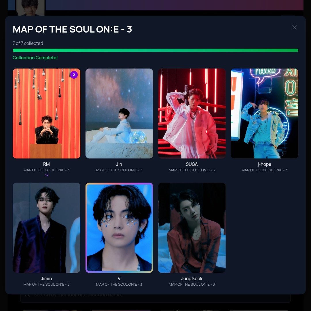 Jaaziii's tweet photo. N°60 ~ MAP OF THE SOUL ON:E - 3 ✅️
N°61 ~ 2021 BTS MUSTER SOWOOZOO - 2 ✅️
N°62 ~ MAP OF THE SOUL ON:E - 1 ✅️
N°63 ~ 2021 BTS MUSTER SOWOOZOO - 1 ✅️

#bcd_trade https://t.co/sAJUfryMTg