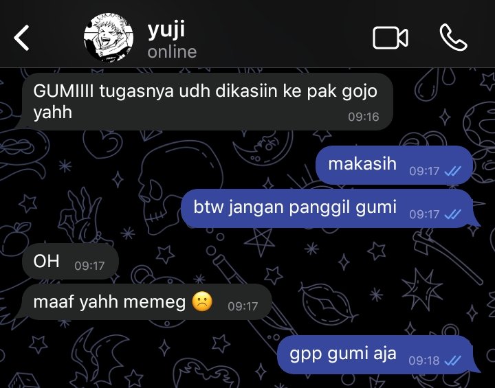 day 1 temenan (ga bisa kalo ga pake nickname)