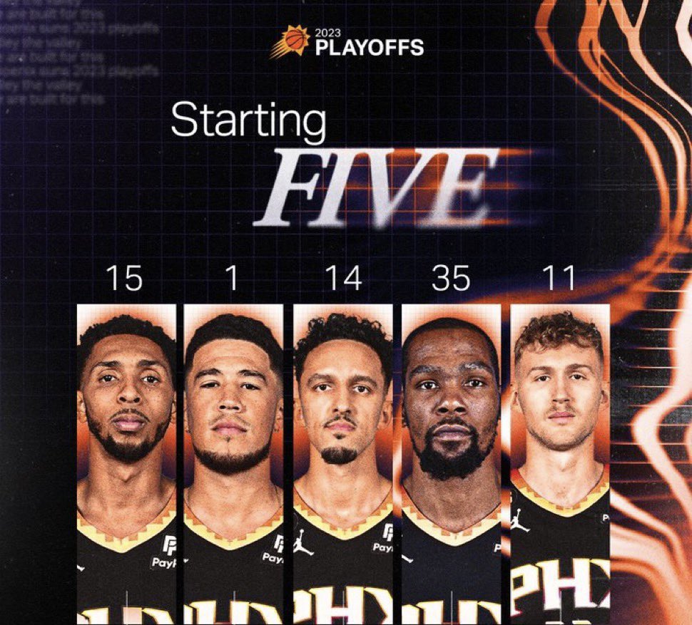 Yes, this was a real starting lineup in a playoff game against a healthy Denver.