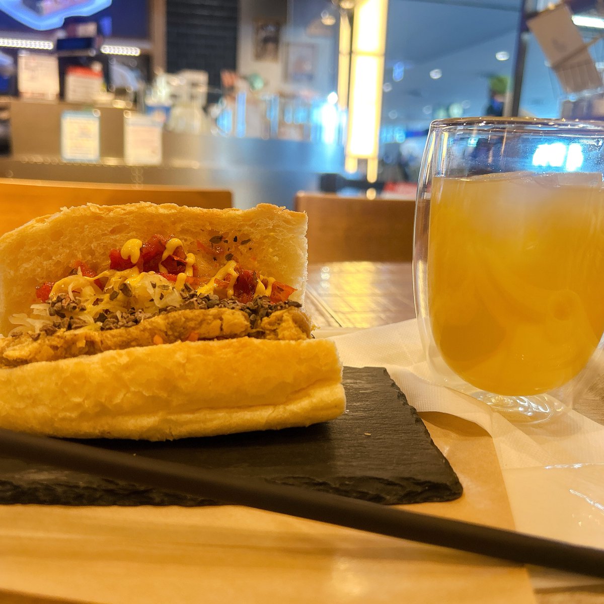 出発前に食した( Ꙭ)!