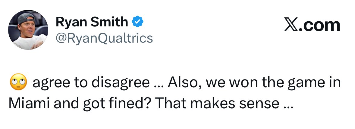 jennamfink's tweet photo. Jazz Owner Ryan Smith’s reaction to getting fined⤵️ https://t.co/p0iE3ozyZn