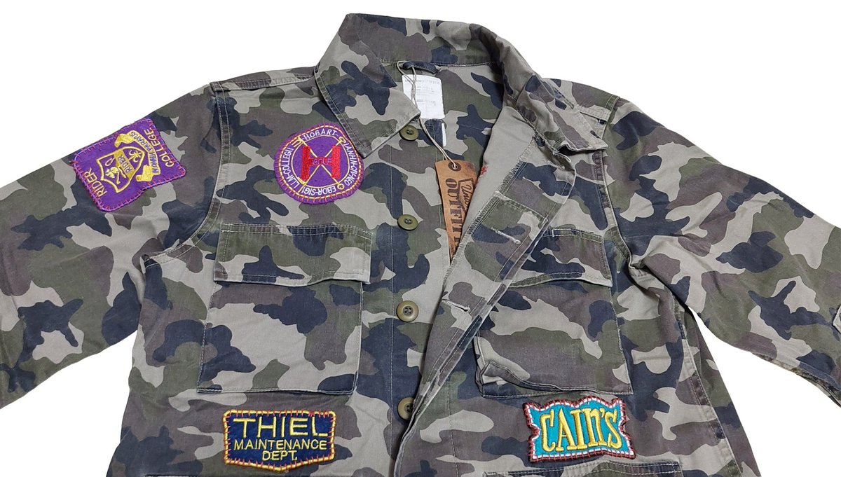 create_gv's tweet photo. ブランド名:UNION OUTFITTER ユニオンアウトフィッター
品名:ヴィンテージ ユーズド加工 ワッペン アップリケ刺繍 カバーオール ジャケット
カラー:カーキ カモフラージュ迷彩柄
サイズ:M~XL
価格:¥14490(税込み)
販売中商品一覧
⇩ ⇩ ⇩
https://t.co/CQwFvudott
#CreateGoodVision https://t.co/Z0dDQaXUo4