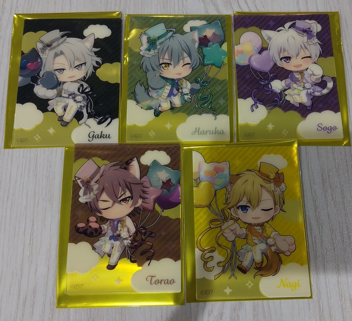 Futami_32's tweet photo. 【交換】アイドリッシュセブン アイナナ ナンジャタウン ナンジャ ビジュアルクリアカード ネームバッジ

譲:クリカ→壮五、ナギ、楽、悠、虎於
ネームバッジ→一織、千、悠

求:大和、三月

横浜ワールドポーターズ周辺手渡しor後日郵送。
検索からもお気軽にお声掛けください。 https://t.co/kvREL9bbrM