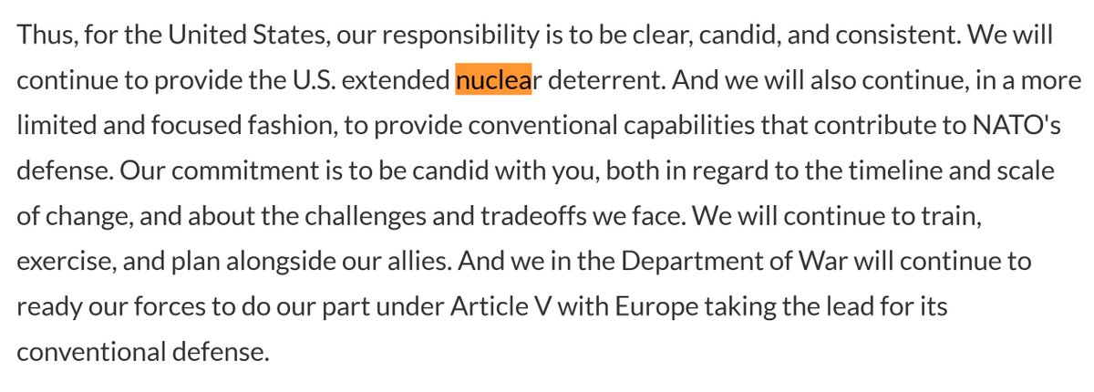 USA ograniczą rolę w europejskim bezpieczeństwie w wymiarze konwencjonalnym, ale dalej będą udzielać rozszerzonego odstraszania nuklearnego. To absurd.

Gwarancje nuklearne innym ZAWSZE obarczone są brakiem wiarygodności; na koniec dnia to obietnica, że zaryzykujesz śmiercią w