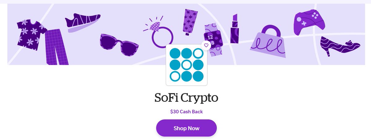 USCCStrategy's tweet image. #Rakuten: #SoFi #Crypto, Sign Up &amp;amp; Purchase $30 &amp;amp; Get $30/3,000 Points 
rakuten.com/shop/soficrypt…
Signup Rakuten cashback ($50): rakuten.com/shop/kraken?re…
Apply Sofi bank ($325 bonus):  sourl.cn/tbU6Tv