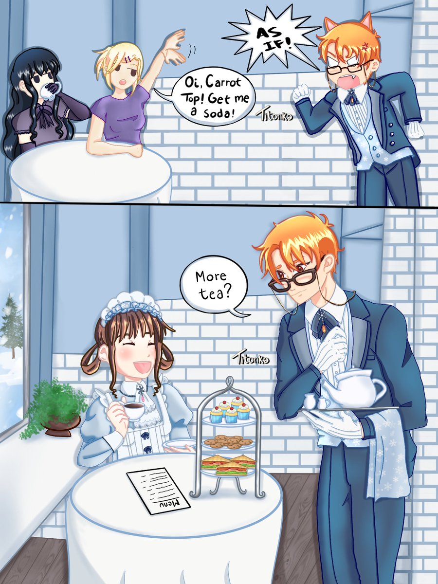 The duality of a man. Inspired by the Snow Maid/Butler collection