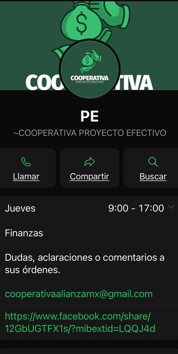 Hola <a href="/CondusefMX/">CONDUSEF</a> ¿qué tan segura es esta Cooperativa que ha intentado ofrecerme sus servicios?