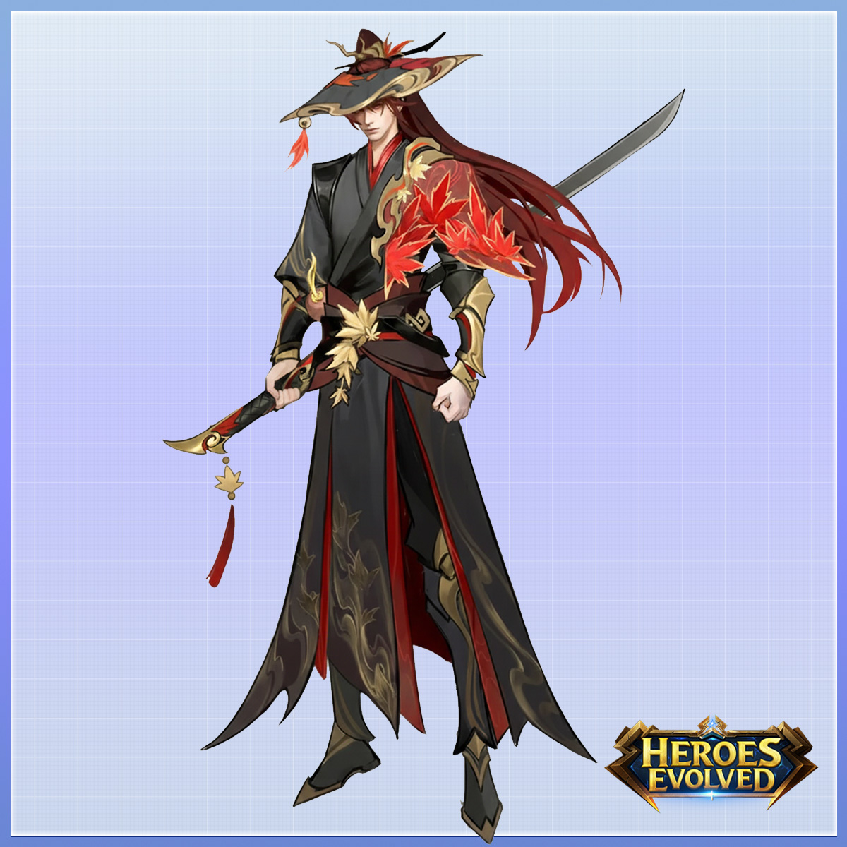 HeroesEvolved's tweet photo. He walks alone through the autumn night, a swordsman whose Frosted Blade captures the chill, and armor stained with crimson maple. 🍂
The Maple Rimeblade skin for Mikio arrives on February 25.
#HeroesEvolved #MOBA #mikio #preview #conceptart https://t.co/ihKEhL0VFO
