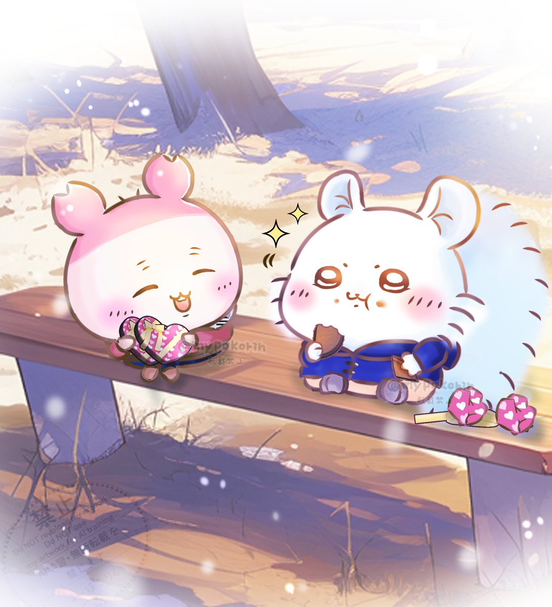 bb1223456's tweet photo. バレンタインのカニちゃんとモモンガ🍫✨
※再掲です。 https://t.co/hX4BqOZwjr