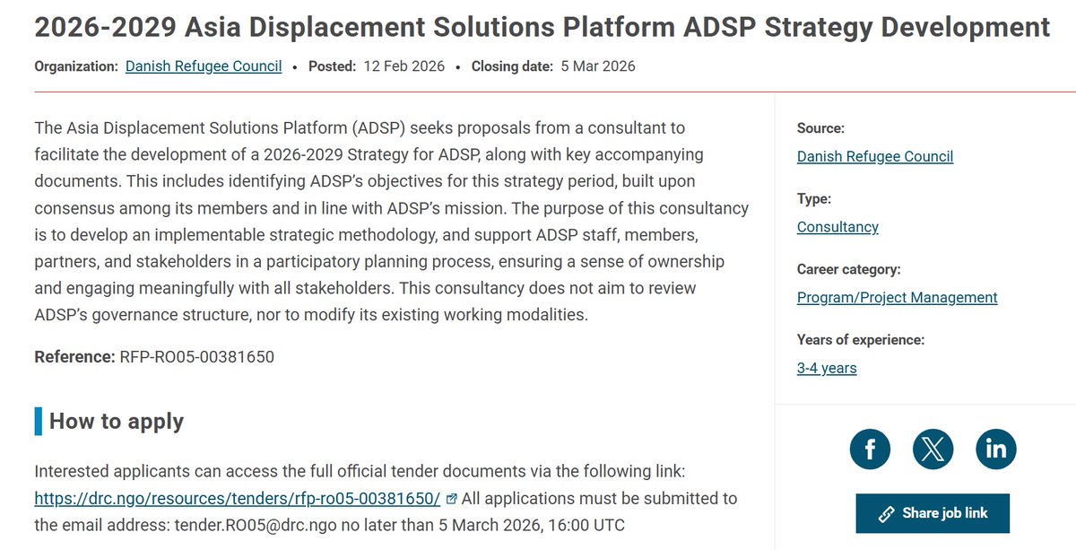 Asia Displacement Solutions Platform tweet media