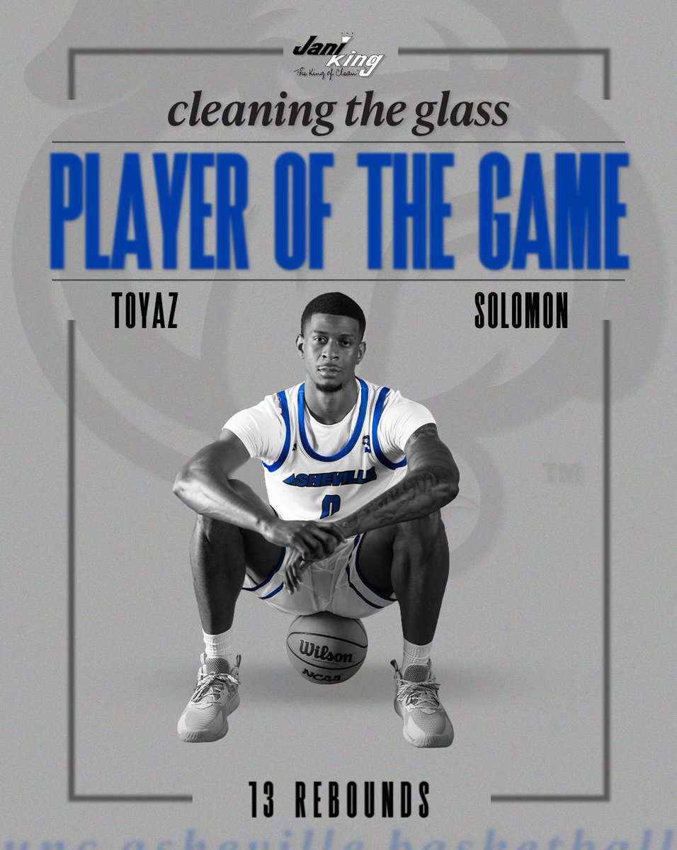 With a season-high 13 rebounds, Toyaz Solomon is tonight's <a href="/JaniKingClean/">Jani-King</a> Player of the Game! 

#ALLinAVL #IWWD