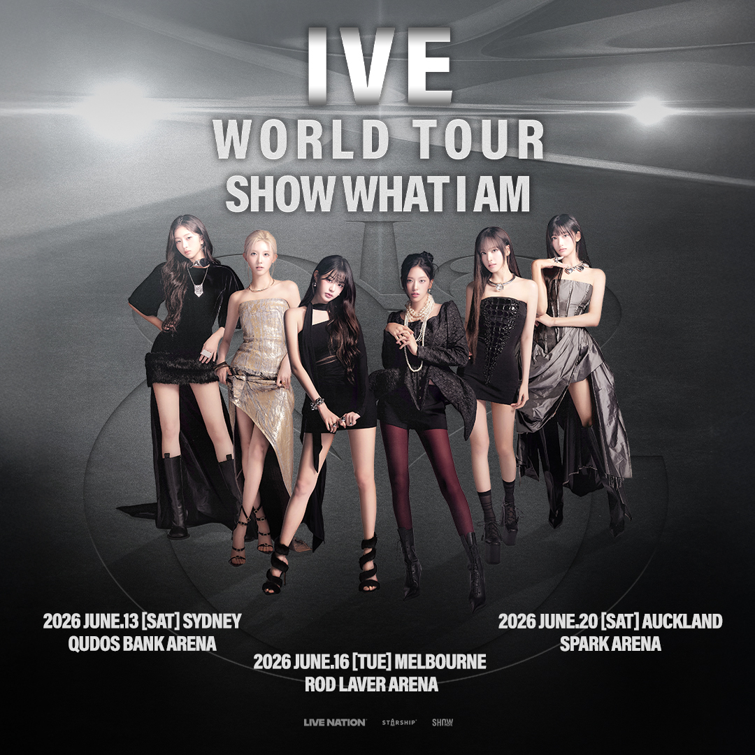 LiveNationAU's tweet photo. IVE WORLD TOUR <SHOW WHAT I AM> IN AUSTRALIA! Get tickets Thursday 19 February at 9am! → https://t.co/aQhCdXLppC https://t.co/dequTRMpg3