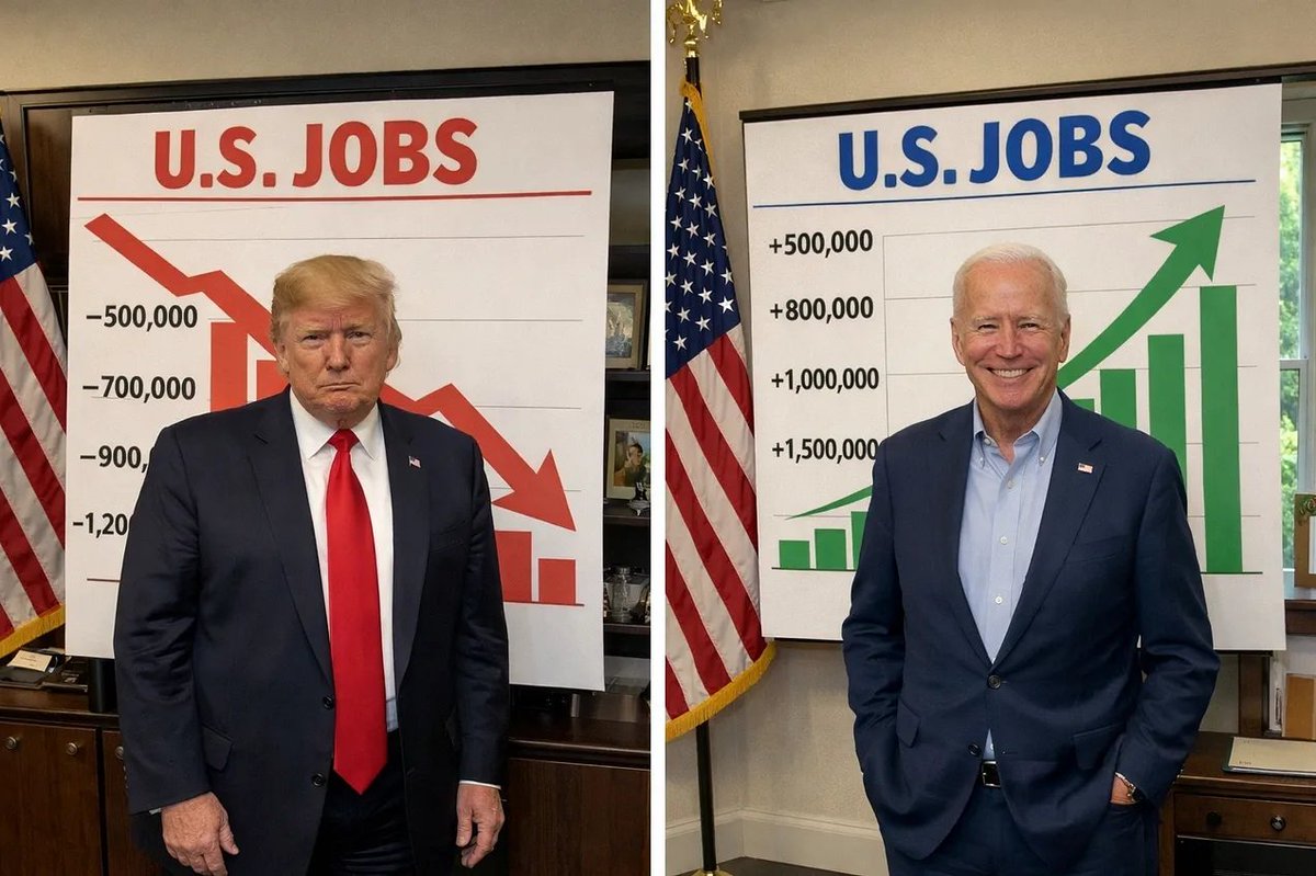 Donald Trump sucks at creating jobs..