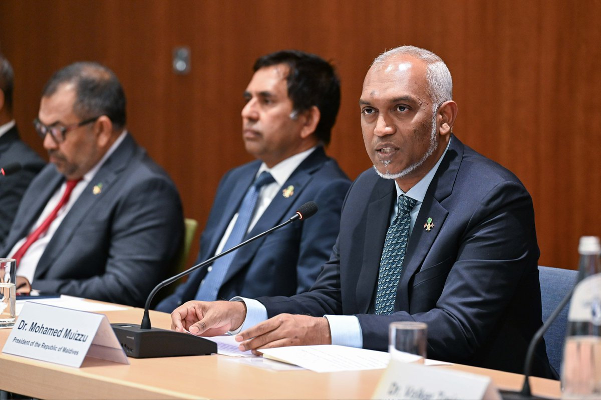 His Excellency President Dr <a href="/MMuizzu/">Dr Mohamed Muizzu</a> returns to Malé following his official visit to Germany, undertaken at the invitation of His Excellency President Frank-Walter Steinmeier of Germany. The visit coincided with the commemoration of the 60th anniversary of the establishment of