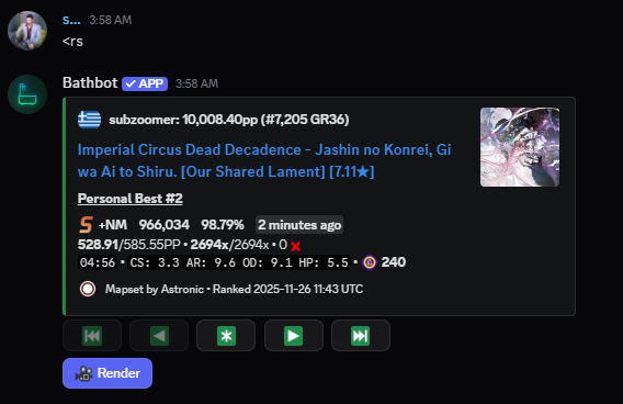 betterharmonies's tweet photo. 10k pp what a time to be alive https://t.co/RF4l0Te5tz
