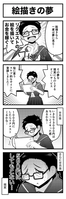 リクエストこないとき絵の練習じゃなくて値下げを選ぶやつ 