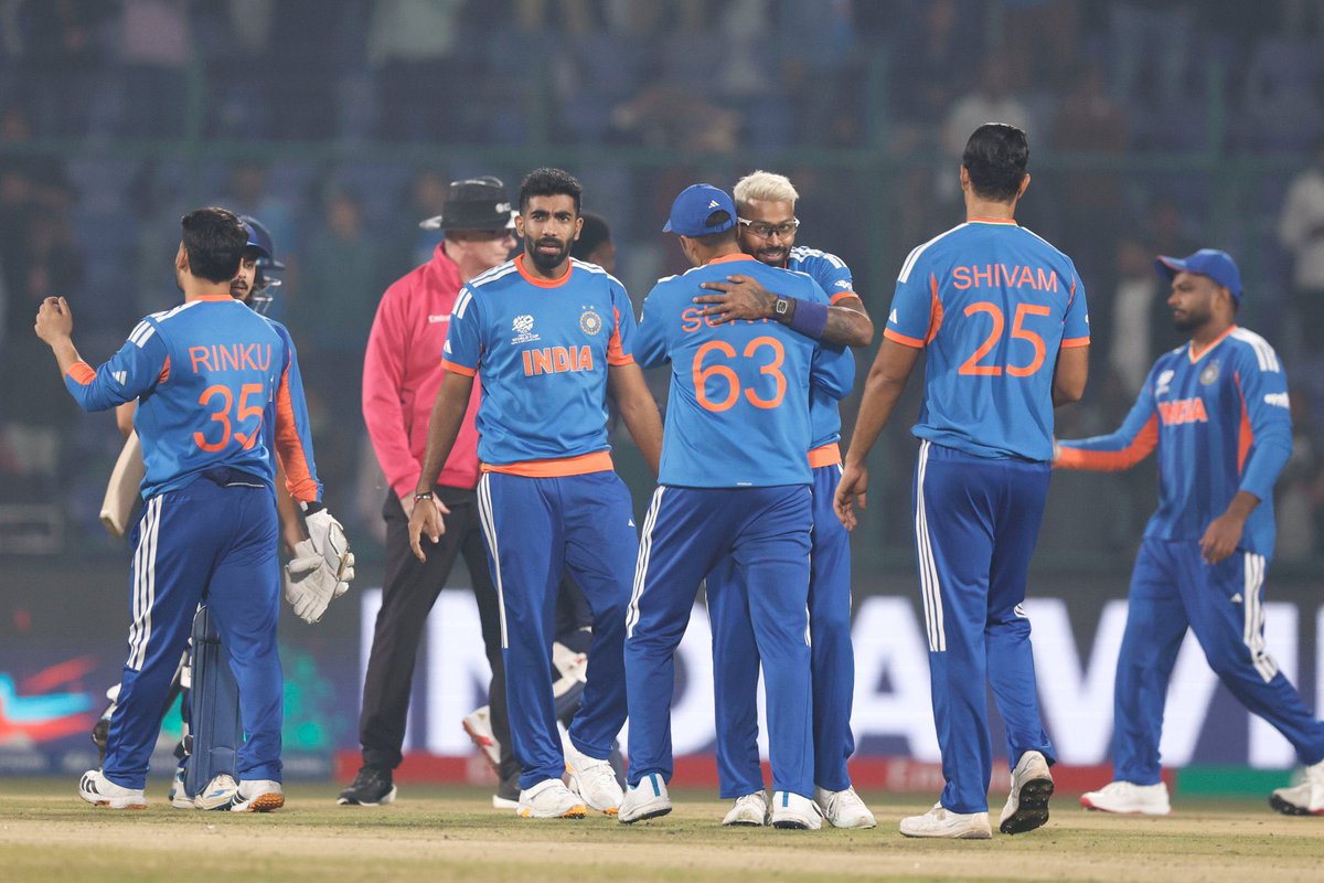 INDIA IN THE LAST 27 MATCHES IN ICC TOURNAMENTS- 

Won - 25
Lost - 1
No Result - 1