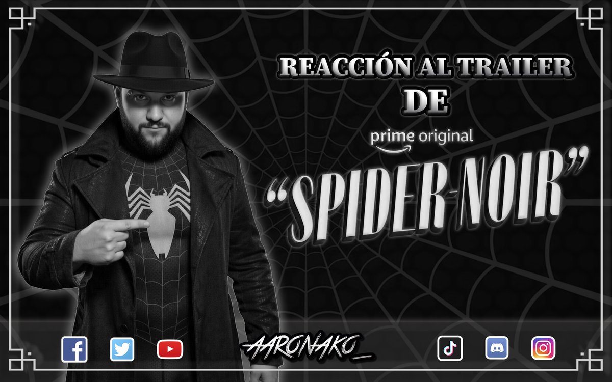 Aaronako_'s tweet photo. Acabo de reaccionar al tráiler de #SpiderManNoir y me ha parecido brutal.
Oscuro, elegante y bastante inquietante.
Además, explico brevemente quién es Spider-Man Noir y de dónde viene este personaje dentro del universo Marvel.

https://t.co/ajIBauaeBu https://t.co/e5qXQY8hEF