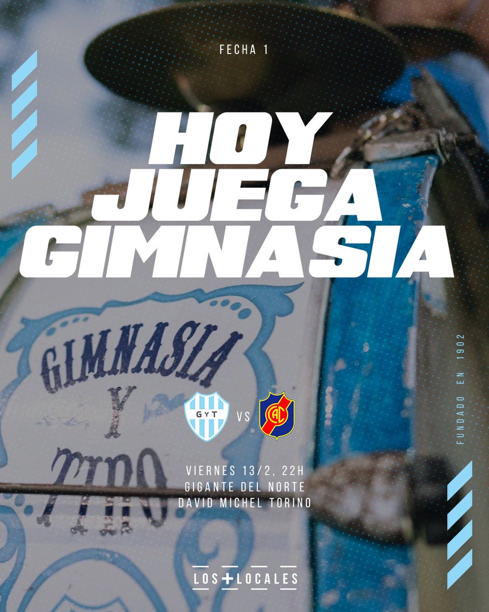 ¡ Hoy Juega Gimnasia  ! 

#VamosAlbo 🤍💙🤍