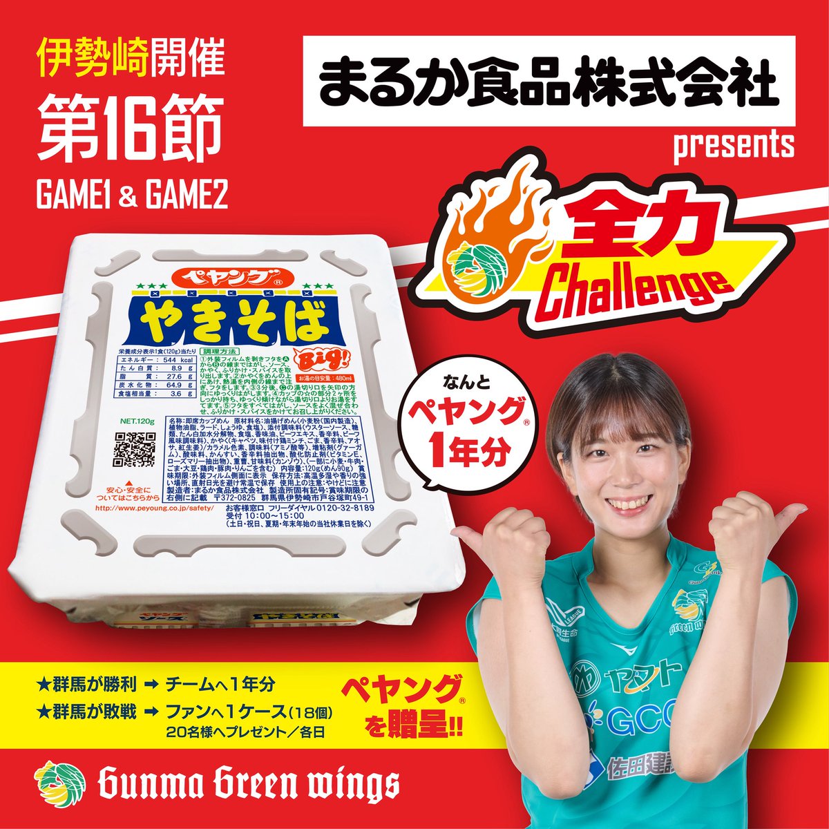 群馬グリーンウイングス【公式】 tweet media