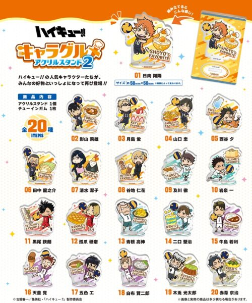 ハイキュー!!キャラグルメアクリルスタンド2（第2弾）取扱い店はどこ 