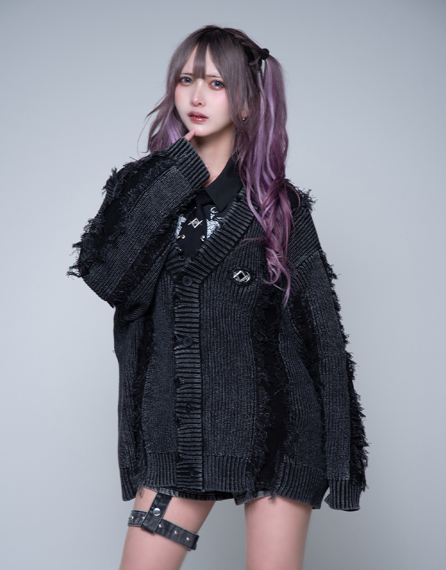 NEW ARRIVAL】 REFLEM【レフレム】 フリンジブロークンニット