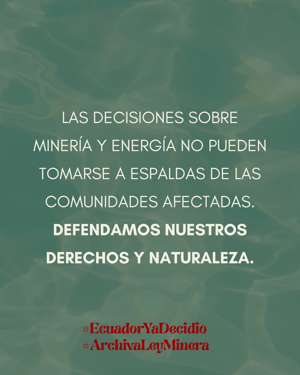 Los páramos no se recuperan con discursos. Se protegen con normas firmes. #ArchivaLeyMinera #EcuadorNoTeDejes 🏔️💧<a href="/ValenCenteno/">Valentina Centeno</a> <a href="/MabeMendezR/">MabelMendezRojas</a>