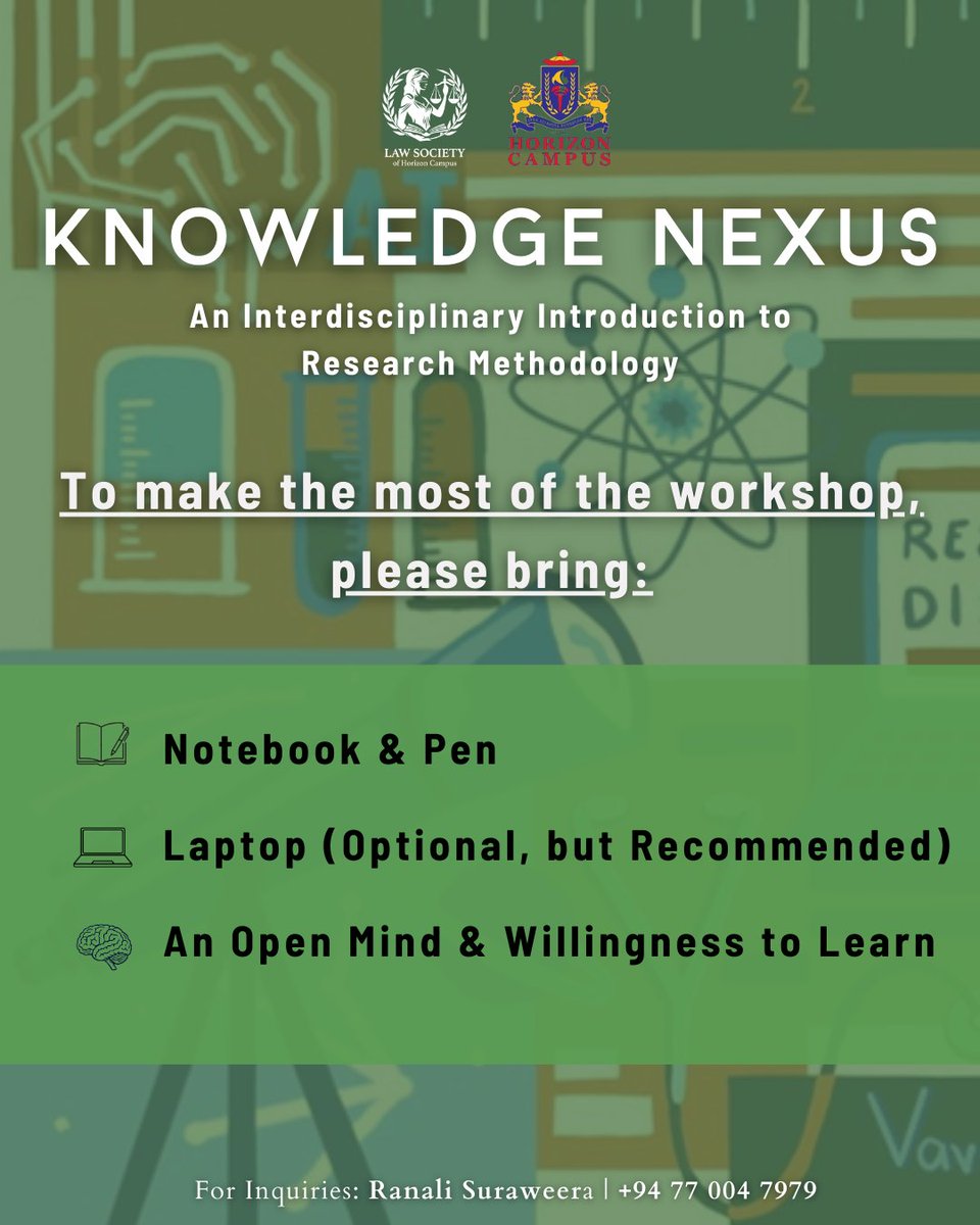 LSHC_Horizon's tweet photo. Get ready for an engaging and interactive day at Knowledge Nexus! 📚✨
Come prepared to learn, explore, and think critically.

🗓Date: Saturday, 14th February 2026
⏰Time: 9.00 AM - 4.00 PM
📍Venue: 4F06 https://t.co/lt3sbmwSP5