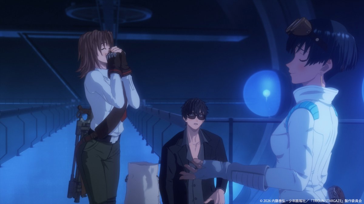 ◥◣明日 2/14 (土) 23:00~最新話放送◢◤

『 #TRIGUN STARGAZE』第6話 
あらすじ・先行カット公開！

「The Darkest Hour Is Just Before the Dawn」

▼あらすじはこちらから
trigun-anime.com/episodes/

＃トライガン