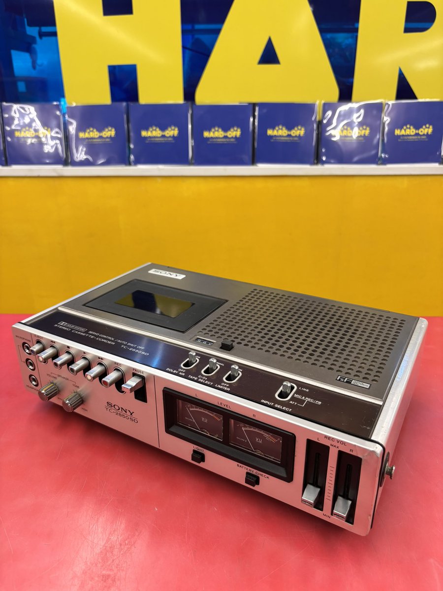 SONY 携帯型ステレオテープレコーダーTC-2850SDを買取ました😆 1973年
